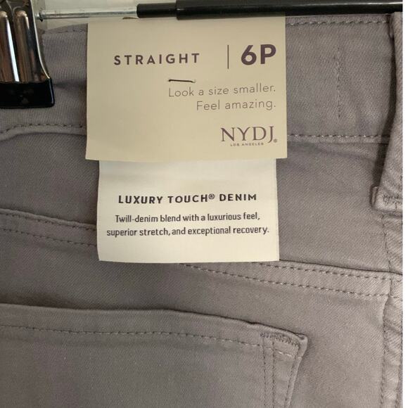 NYDJ Straight Grey Pants‎ NWT size 6 - Picture 3 of 8